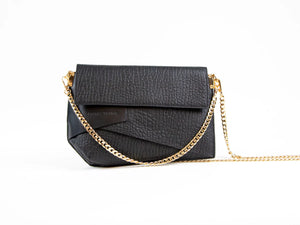 Annastasia Bag - Black Bubble Leather