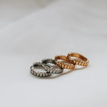 Load image into Gallery viewer, Ribbed Hoops
