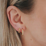 Load image into Gallery viewer, Ribbed Hoops
