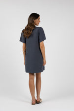 Load image into Gallery viewer, Savina shirt dress steel
