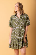 Load image into Gallery viewer, Ophelia Shirt Dress Green
