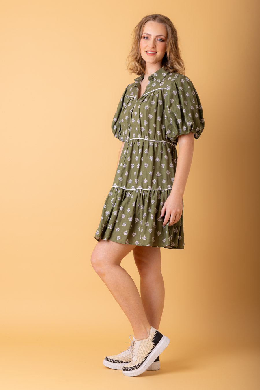 Ophelia Shirt Dress Green