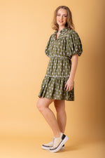 Load image into Gallery viewer, Ophelia Shirt Dress Green
