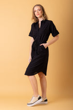 Load image into Gallery viewer, Juliette Shirt Dress Embroidered
