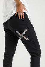 Load image into Gallery viewer, Apartment Pants - Black with Swirl Print X
