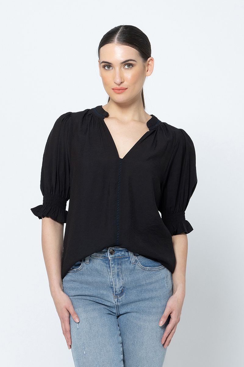 ADDYSON TOP Black Texture