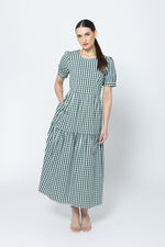 Load image into Gallery viewer, Prediction Green Large Check Dress
