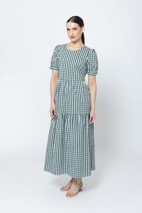 Prediction Green Large Check Dress