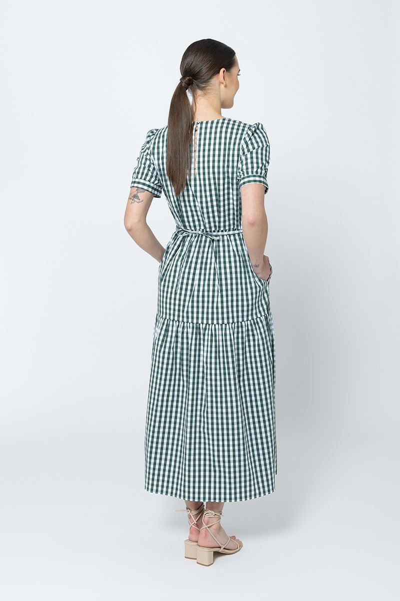 Prediction Green Large Check Dress