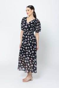 Skillful SS Midi Dress Colourful Bloom