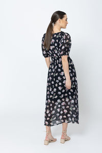 Skillful SS Midi Dress Colourful Bloom