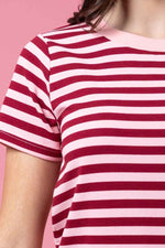 Load image into Gallery viewer, Jordyn Tee Maroon
Stripe
