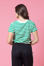 Load image into Gallery viewer, Jordyn Tee Green Stripe
