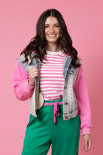 Load image into Gallery viewer, Kendall Denim Jacket Pink
