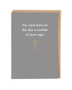 Cath Tate - You Were Born On This Day - Birthday Card