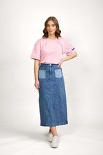 Load image into Gallery viewer, Cooper Skirt Blue Wash
