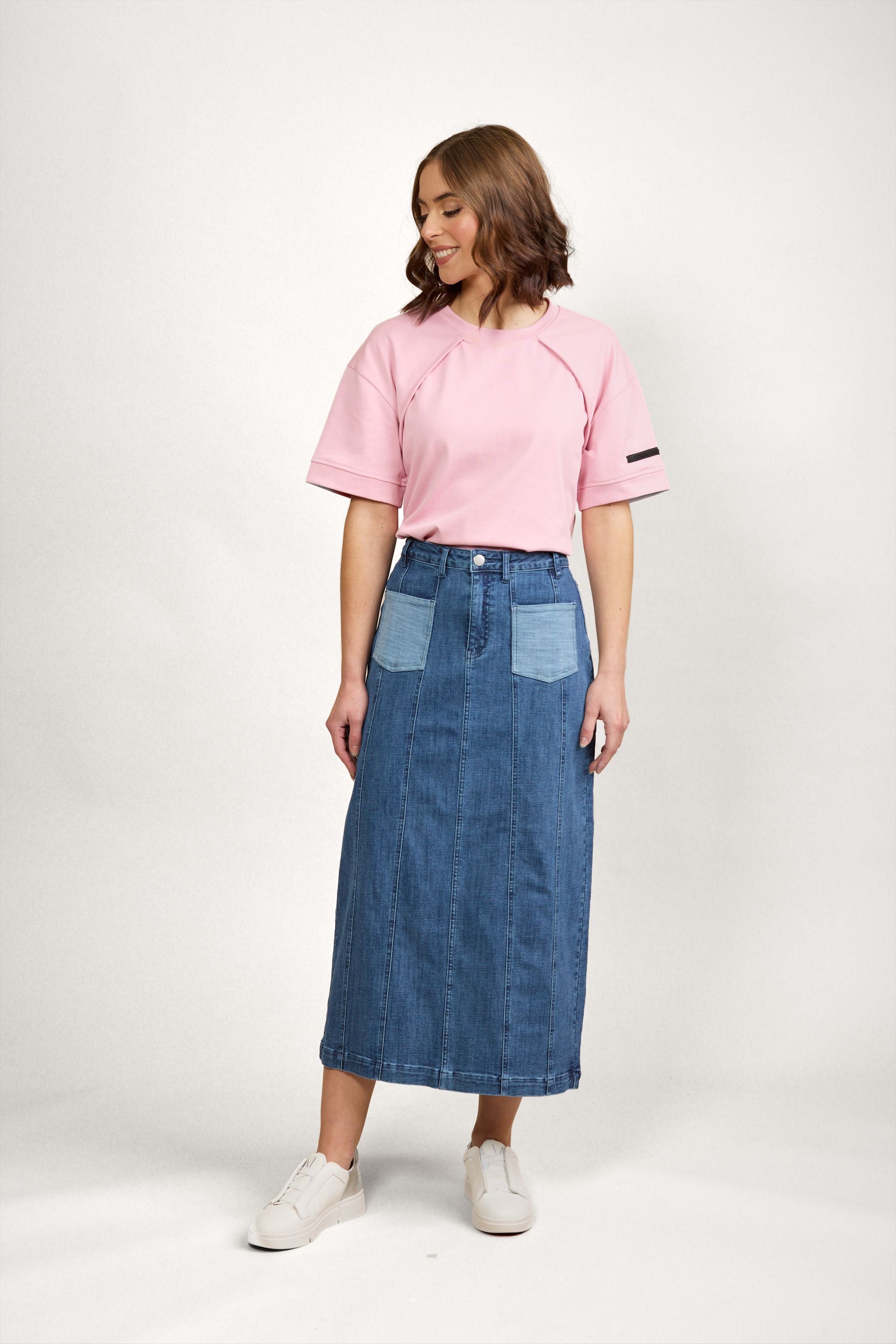 Cooper Skirt Blue Wash