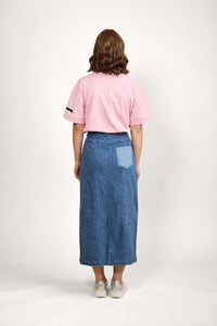 Cooper Skirt Blue Wash