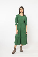 Load image into Gallery viewer, Mia Tiered Maxi Dress Forest

