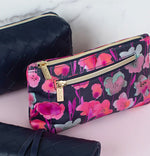 Load image into Gallery viewer, Small Cosmetic Bag - Midnight Meadow

