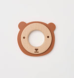 Load image into Gallery viewer, Bailey the Bear Teether Wood + Silicone
