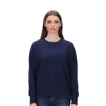 Load image into Gallery viewer, Lynette Navy Sweater with Vintage Glitter and Roses
