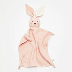 Load image into Gallery viewer, Organic Muslin Bunny Lovey Blush with Milk ears
