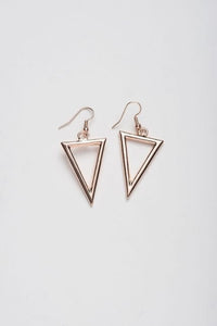 Triangle Rose Gold earrings