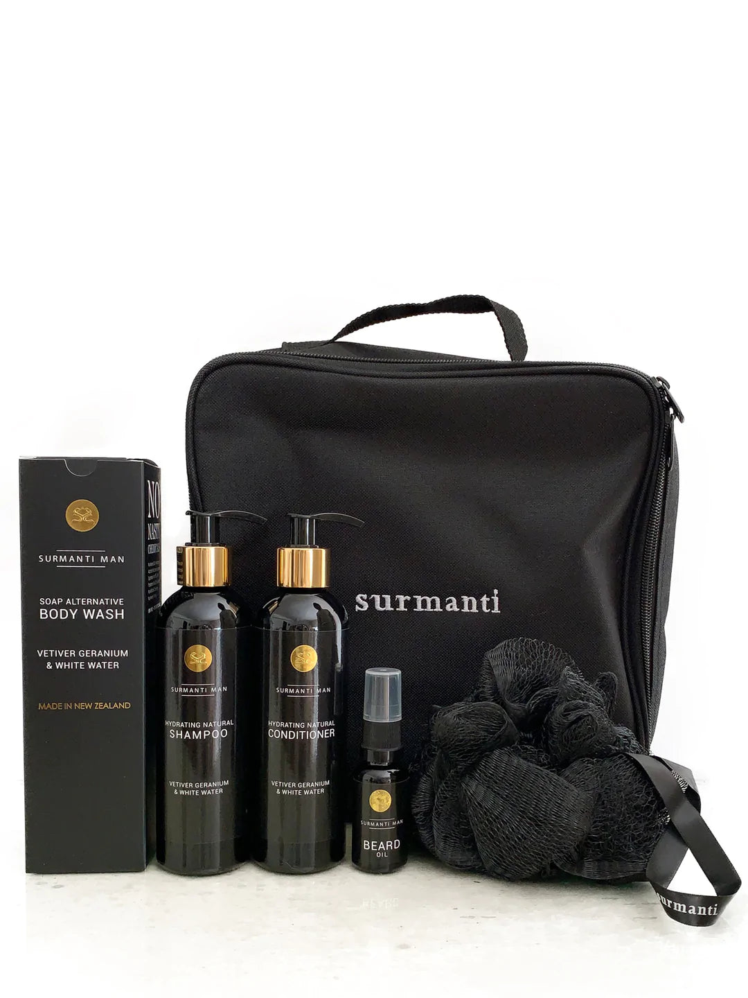 Surmanti Man Vetiver, Geranium and White Water- Gift Set