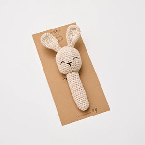 Crochet Bunny Rattle Sand