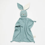 Load image into Gallery viewer, Organic Muslin Bunny Lovey Sage with Milk ears
