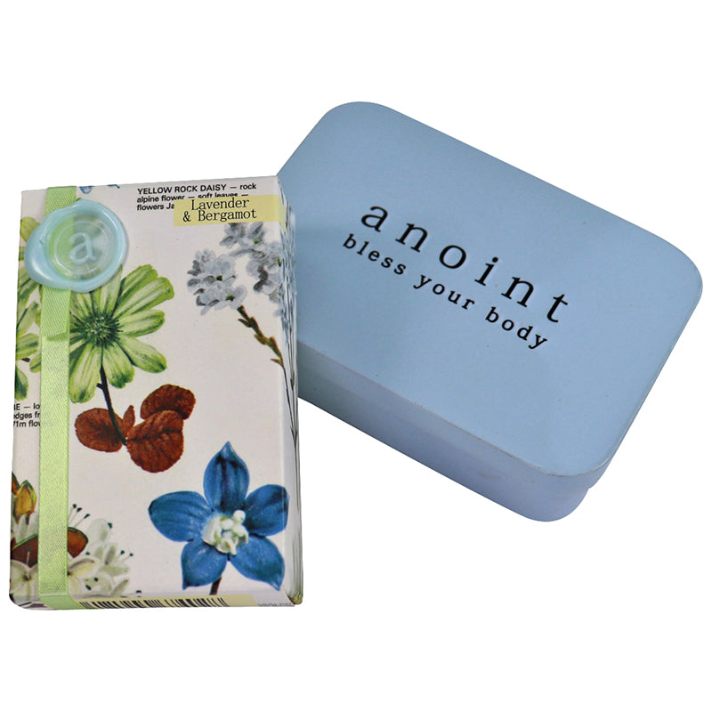 Anoint Lavender and Bergamot Lotion bar and tin set