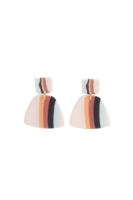 Caz Autumn stripe earrings