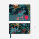 Load image into Gallery viewer, Flox Lined Journal- Orchid and Florets
