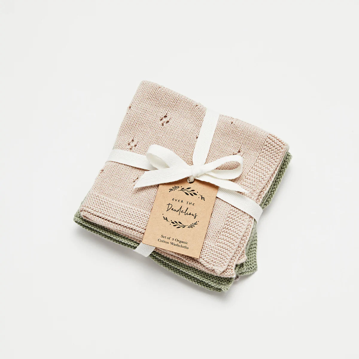 Organic Cotton Wash Cloth Set Fawn